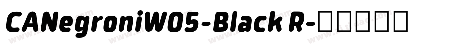 CANegroniW05-Black R字体转换